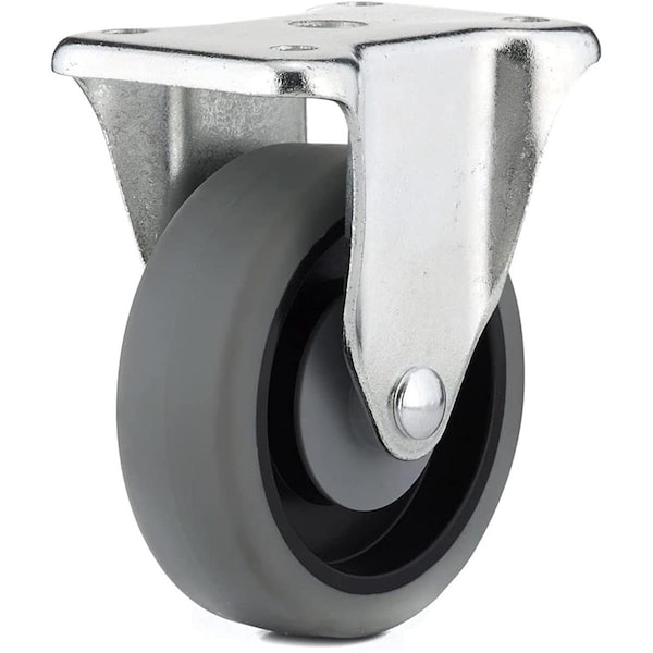 Richelieu 4 in Industrial Thermoplastic Rubber Fixed Casters Gray F27275 - main
